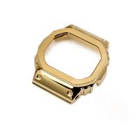 FLAGPVPAGT Modified Suit Watchband Fit For DW5600 GW-B5600 GWM5610 Series Stainless Steel Bezel Watch Case(Case-gold,5610mm)
