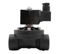 FLAGPVPAGT Normally Closed Or Open Plastic Solenoid Valve,DN15 DN20 DN25 DN32 DN40 DN50 Water Valves,AC 110V 220V DC12V 24V,G Or NPT Thread(1-1/2",G_DC 24V_ES Closed)