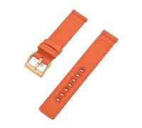 FLAGPVPAGT Nylon Watch Strap 20mm 22mm Canvas Bands(Orange Gold,20mm)