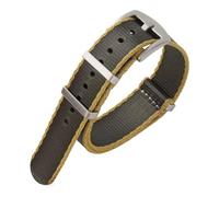 FLAGPVPAGT Nylon Watch Strap 20mm 22mm Premium Soft Band Universal Sports Fit For 007 Replacement Watchband(A8. Yellow gray,22mm)