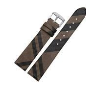 FLAGPVPAGT PVC Watchband 20mm 22mm Lattice Bracelet Replacement Smart Atch Accessories Fit For Gear S2/S3(Brown A,22mm)