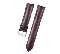 FLAGPVPAGT Replacement 20mm Smart Watch Strap Fit For 43mm Wrist Band GT 2 GT2 42mm Leather Watchband Bracelet(Coffee silver,18mm)