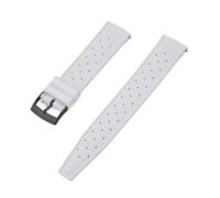 FLAGPVPAGT Rubber Watch Strap 18mm 20mm 22mm 24mm Fit For SRP777J1 Bands Diving Waterproof Bracelet Black(FKM-White BK,20mm)
