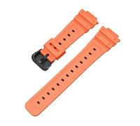FLAGPVPAGT Silicone Band Fit For DW5600/5000 Rubber Strap For 9052 5600 6900 Series Sport Waterproof Replacement Accessories(Orange black)