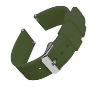 FLAGPVPAGT Silicone Watch Bands 14/16/18/19/20/21/22/24 Mm Soft Quick Release Rubber(Army Green 1,18mm)