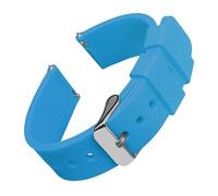 FLAGPVPAGT Silicone Watch Bands 14/16/18/19/20/21/22/24 Mm Soft Quick Release Rubber(Lake Blue 1,16mm)