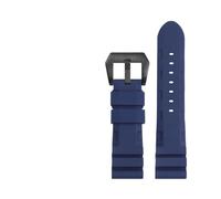 FLAGPVPAGT Soft Silicone Rubber Watch Band Fit For 441 359 Series 22MM 24MM 26MM Men Strap Accessories(Blue black-A,24mm)