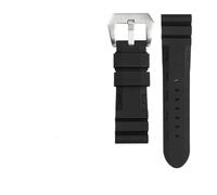 FLAGPVPAGT Soft Silicone Rubber Watch Band Fit For 441 359 Series 22MM 24MM 26MM Men Strap Accessories(Orange silver-B,20mm)