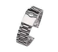 FLAGPVPAGT Stainless Steel Watchband Fit For TAG Heuer F1 Watch Strap Flat End Push Button Deployment Buckle Men's Bracelet 20mm 22mm(22mm)