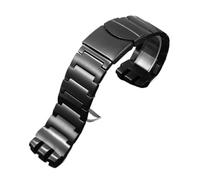 FLAGPVPAGT Stainless Steel Watchband Replacement YGS749G YCS4 Concave Convex Interface Large Strap 23mm Men's Watch Accessories(Black)