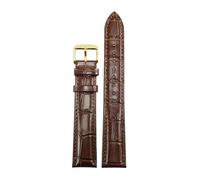 FLAGPVPAGT Universal Extended Watch Strap 12/14/16/18/19/20/21/22/23mm Flat Straight Interface(Brown gold B,14mm)