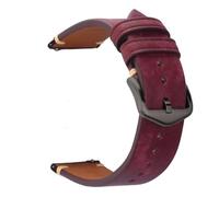 FLAGPVPAGT Vintage Leather Watch Band 18mm 20mm 21mm 22mm 23mm 24mm Strap Quick Release Wrist Fit For Men Women Bracelet Accessories(Violet-black,21mm)