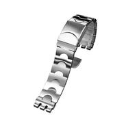 FLAGPVPAGT Watch Accessories Fit For YCS YAS YGS Silver Black Solid Stainless Steel Watchband Men's/Women's 17MM 19MM 21MM(A Silver,21mm)