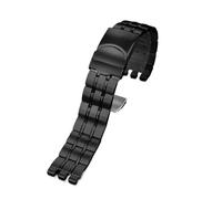 FLAGPVPAGT Watch Accessories Fit For YCS YAS YGS Silver Black Solid Stainless Steel Watchband Men's/Women's 17MM 19MM 21MM(C Black,17mm)