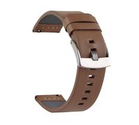 FLAGPVPAGT Watch Band Strap Quick Release Vintage Bands 18mm/20mm/22mm/24mm Handmade Watchbands(Coffee Silver,20mm)