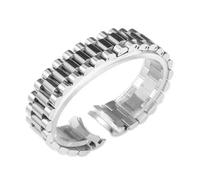 FLAGPVPAGT Watch Bands Fit For 904 Stainless Steel Strap Accessories Bracelet 20mm 21mm(Silvery 3,20mm)