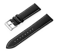 FLAGPVPAGT Watch Strap 12/14/16/18/19/20/21/22/24mm Suitable Fit For Men Women Wrist + Tools(Black White 1,21mm)