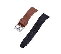 FLAGPVPAGT Watch Strap 20mm 22mm 24mm Dustproof Band Two Color Fit For Men's Diver Accessories(Blue Pink,20mm)