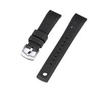 FLAGPVPAGT Watch Strap 20mm 22mm Black Blue Wristband Slide Sport Watchband(Black,20mm)
