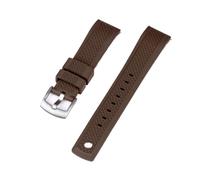 FLAGPVPAGT Watch Strap 20mm 22mm Black Blue Wristband Slide Sport Watchband(Brown,20mm)