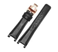 FLAGPVPAGT Watch Strap With Dual G YA1332 1333 1335 Series Dedicated Concave Interface Watchband 16/20/22mm(Black rose A,20-12mm)