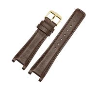 FLAGPVPAGT Watch Strap With Dual G YA1332 1333 1335 Series Dedicated Concave Interface Watchband 16/20/22mm(Brown-gold B,22-14mm)