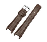 FLAGPVPAGT Watch Strap With Dual G YA1332 1333 1335 Series Dedicated Concave Interface Watchband 16/20/22mm(Brown Silver B,16-10mm)