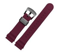 FLAGPVPAGT Waterproof Rubber Watchband Fit For 22mm Silicone Sport Strap Diving Men Replacement Bracelet Band Watch Accessories(Blue Pink)