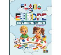 Flags of Europe Coloring Book: Activity Book with All European Flags and Color Instructions | Geography Coloring Book for Kids and Teens | Large Format Flag Outlines