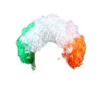 Flags Of European Cup Countries National Flag Short Curly Wig 2024 European Cup Short Curly Flag Wig Fans Cheer Supplies Afro Wig Team Fans Party Long Dark Wig Lace Front (M, One Size)