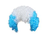 Flags Of European Cup Countries National Flag Short Curly Wig 2024 European Cup Short Curly Flag Wig Fans Cheer Supplies Afro Wig Team Fans Party U Lace (C, One Size)