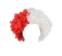 Flags Of European Cup Countries National Flag Short Curly Wig 2024 European Cup Short Curly Flag Wig Fans Cheer Supplies Afro Wig Team Fans Party Wigs for Women Lace Front Synthetic (AD, One Size)
