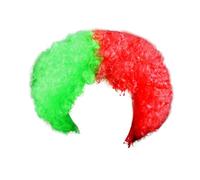 Flags Of European Cup Countries National Flag Short Curly Wig 2024 European Cup Short Curly Flag Wig Fans Cheer Supplies Afro Wig Team Fans Party Human Lace Front Wigs for Women (AF, One Size)