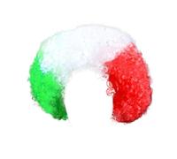 Flags Of European Cup Countries National Flag Short Curly Wig 2024 European Cup Short Curly Flag Wig Fans Cheer Supplies Afro Wig Team Fans Party U Lace (D, One Size)