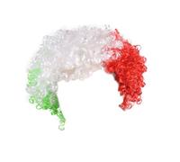 Flags Of European Cup Countries National Flag Short Curly Wig 2024 European Cup Short Curly Flag Wig Fans Cheer Supplies Afro Wig Team Fans Party Wigs for Women Lace Front Synthetic (AE, One Size)