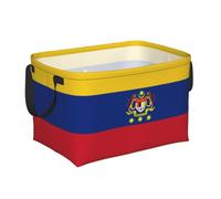 Flags of Federal Territories Storage Basket-Foldable Fabric Bin for Home