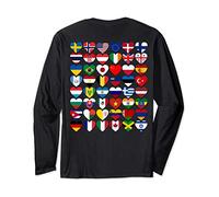 Flags of the Countries of the World,International Gift Long Sleeve T-Shirt
