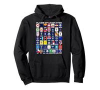 Flags of the U.S. States 50 Flags American Geography Pullover Hoodie