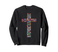 Flags of The World - Christian Faith Cross of Countries Sweatshirt