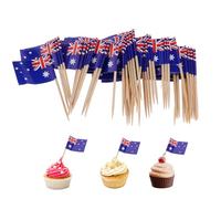 Flags of The World,Flags on Sticks Flag Toothpicks 100PCS Mini Australia Sandcastle Flags Food Flags Toothpick Cupcake Toppers Mini Cocktail Stick Flag Decor for Independence Day Party Bar