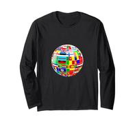 Flags of The World Globe Long Sleeve T-Shirt