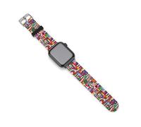 Flags of The World Silicone Watchbands Compatible for IWatch Straps 38mm 40mm 42mm 44mm