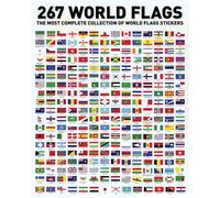 Flags of The World Stickers - Premium Country Flags and Mini Flag Stickers Set - Durable World Flags and Country Stickers - Ideal for Educational Decorative Purposes for Kids and Adults