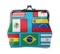 Flags Of Various Countries Print Versatile Coin Purse Exquisite Mini Wallet Cute Change Pouch for Any Occasion