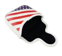 Flags Pattern Golfs Iron Club Head Covers Protections Sleeve Golfs Rod Head Cases Waterproofs PU Leather Club Covers Cover Protective Cover Soft Enduring Portable