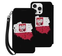 Flags Polish And Eagle1 Wallet Phone Case for iPhone 16 Series