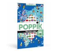 Flags Poster + Stickers Multicoloured one size