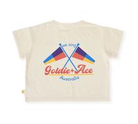 Flags T-shirt Cream 3/4 years