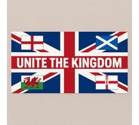 Flags Unite The Kingdom Bumper Sticker (20 x 20CM)