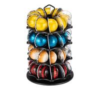 FlagShip 4 Tier Coffee Pod Holder Carousel for Vertuo Pod Storage Organizer (40 Pods Capacity)
